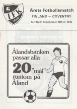 Finland v Coventry City 02-Aug-1984