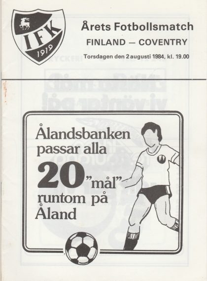 Finland v Coventry City 02-Aug-1984
