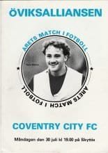 Oviksalliansen v Coventry City 30-Jul-1984