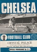 Chelsea v Crystal Palace   10-Apr-1971