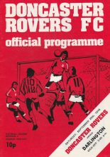 Doncaster Rovers v Darlington 25-Sep-1976