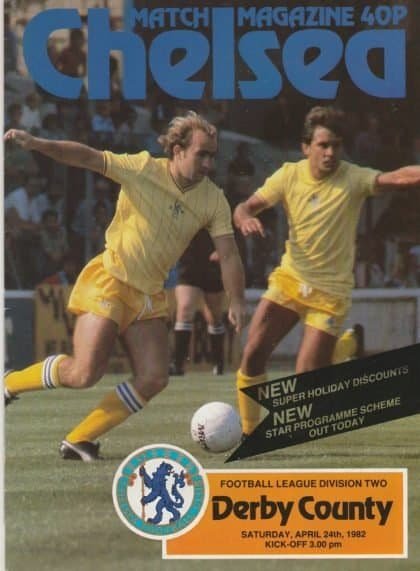 Chelsea v Derby County 24-Apr-1982