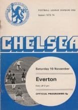 Chelsea v Everton  10-Nov-1973