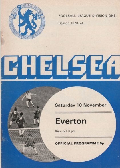 Chelsea v Everton  10-Nov-1973