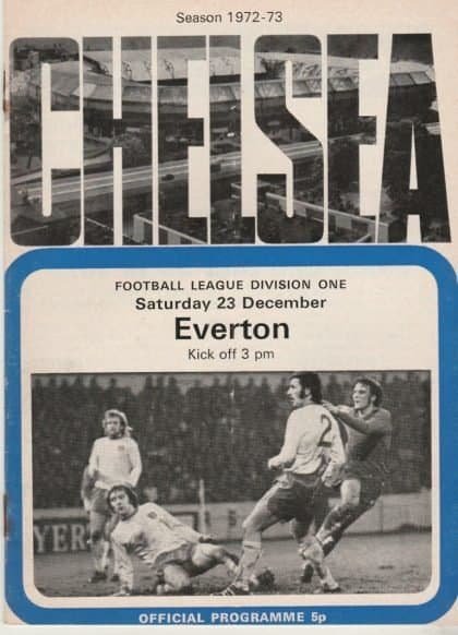 Chelsea v Everton  23-Dec-1972