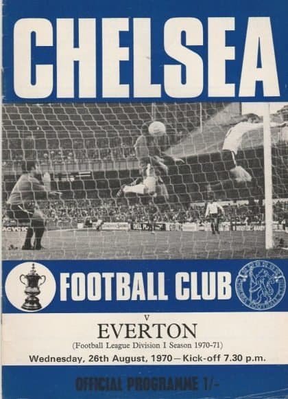 Chelsea v Everton  26-Aug-1970