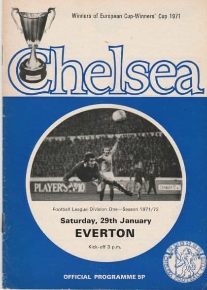 Chelsea v Everton  29-Jan-1972