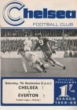 Chelsea v Everton 07-Sep-1968