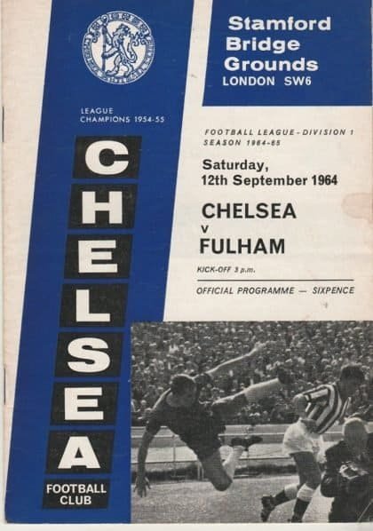 Chelsea v Fulham 12-Sep-1964