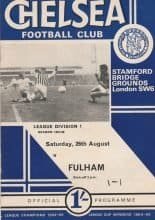 Chelsea v Fulham   26-Aug-1967