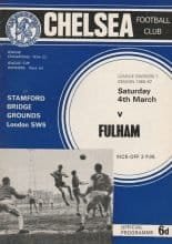 Chelsea v Fulham  04-Mar-1967