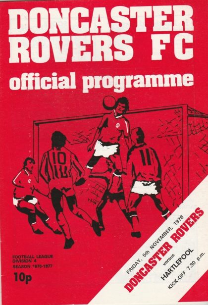 Doncaster Rovers v Hartlepool United 05-Nov-1976