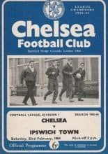 Chelsea v Ipswich Town 22-Feb-1964