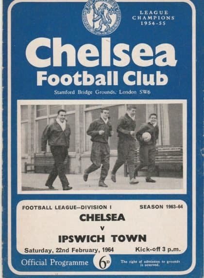 Chelsea v Ipswich Town 22-Feb-1964