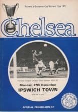 Chelsea v Ipswich Town 27-Dec-1971