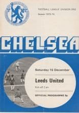 Chelsea v Leeds United  15-Dec-1973
