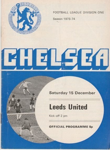 Chelsea v Leeds United  15-Dec-1973