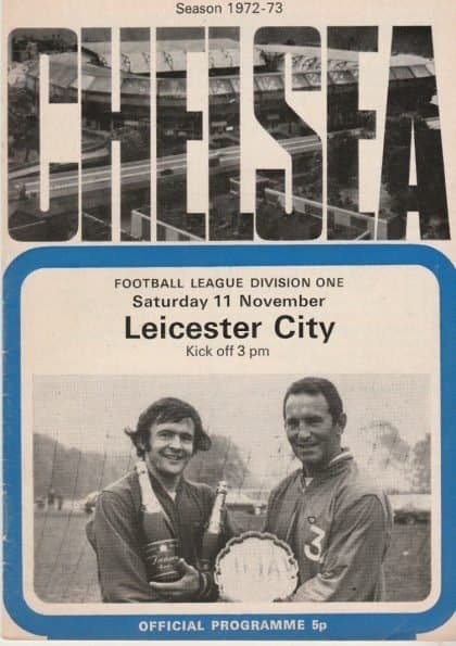 Chelsea v Leicester City  11-Nov-1972