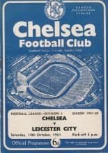 Chelsea v Leicester City 14-Oct-1961