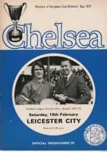 Chelsea v Leicester City  19-Feb-1972