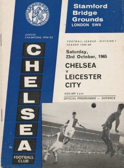Chelsea v Leicester City 23-Oct-1965
