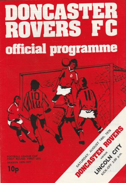 Doncaster Rovers v Lincoln City 14-Aug-1976
