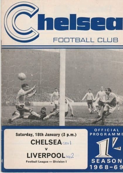 Chelsea v Liverpool  18-Jan-1969