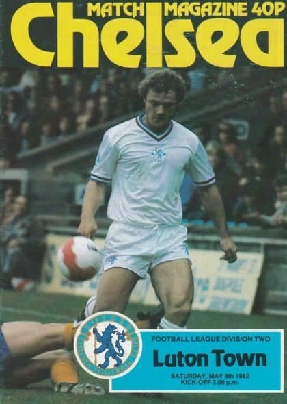 Chelsea v Luton Town  08-May-1982