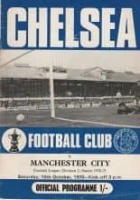 Chelsea v Manchester City 10-Oct-1971
