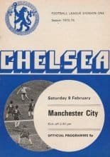 Chelsea v Manchester City 09-Feb-1974