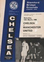 Chelsea v Manchester United 12-Mar-1966