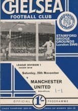 Chelsea v Manchester United 25-Nov-1967