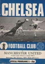 Chelsea v Manchester United 09-Jan-1971
