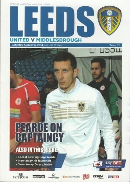 Leeds United v Middlesbrough  16-Aug-2014
