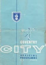 Coventry City v Millwall  03-Jan-1964
