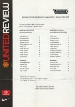 Manchester United Reserves v Newcastle United Reserves 31-Mar-2005