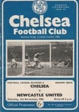 Chelsea v Newcastle United 03-Nov-1962