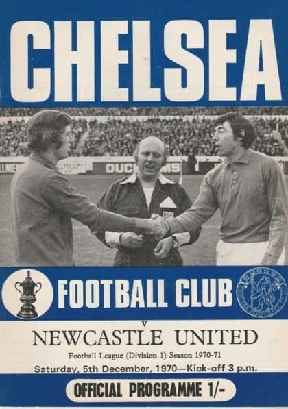 Chelsea v Newcastle United 05-Dec-1970