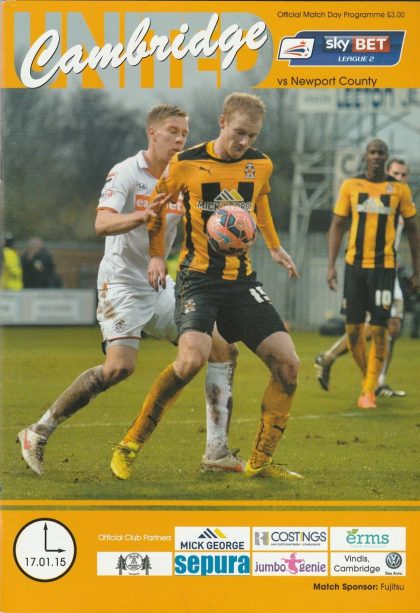 Cambridge United v Newport County  17-Jan-2015