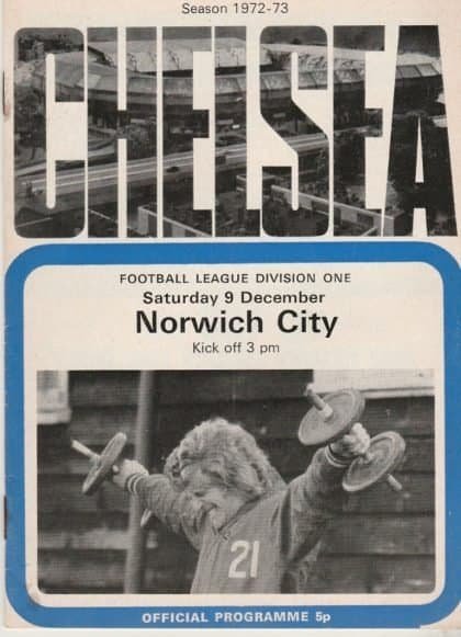 Chelsea v Norwich City 09-Dec-1972