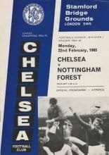 Chelsea v Nottingham Forest 22-Feb-1965