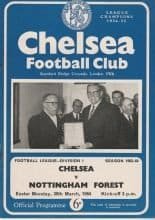 Chelsea v Nottingham Forest 30-Mar-1964