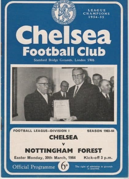 Chelsea v Nottingham Forest 30-Mar-1964