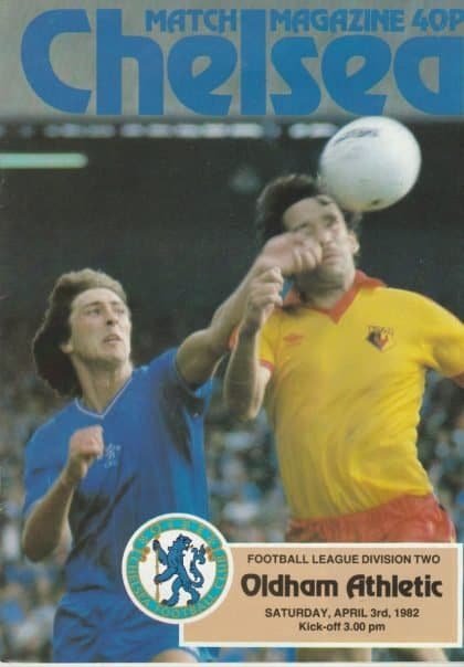 Chelsea v Oldham Athletic 03-Apr-1982