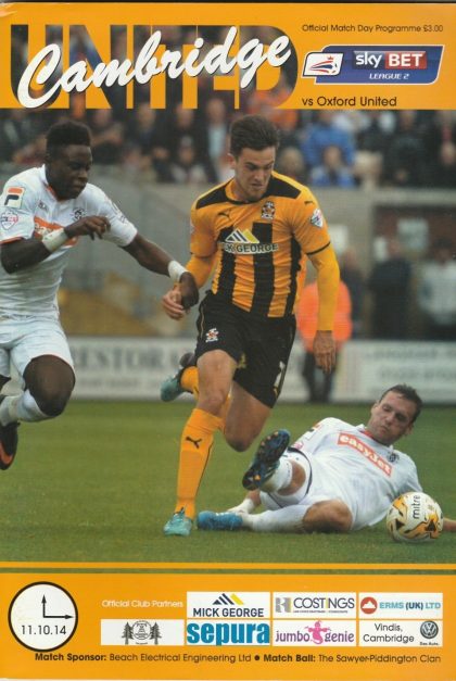 Cambridge United v Oxford United  11-Oct-2014