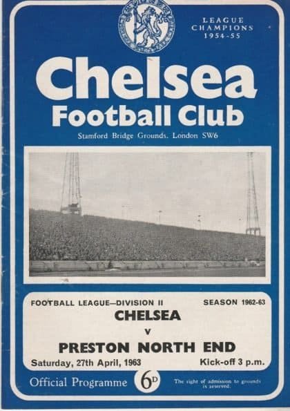 Chelsea v Rotherham United 27-Apr-1963