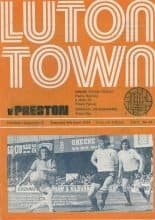 Luton Town v Preston North End 06-Apr-1974