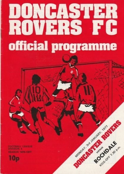 Doncaster Rovers v Rochdale 03-Jan-1977