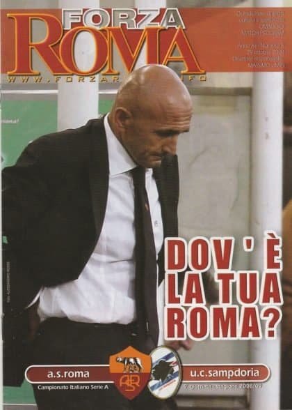 AS Roma v Sampdoria   29-Oct-2008