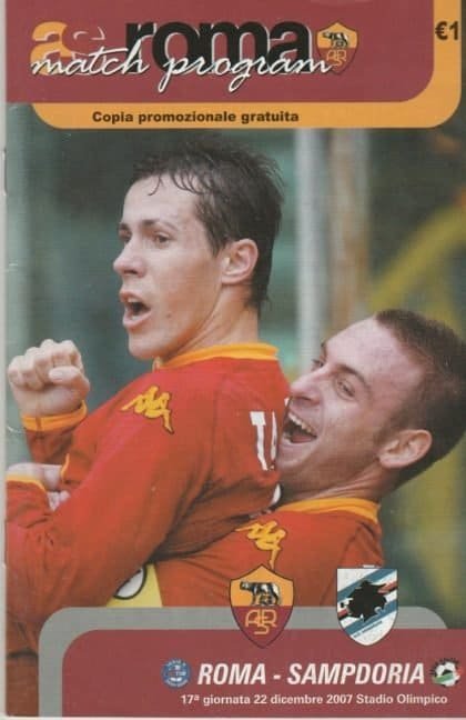 AS Roma v Sampdoria   22-Dec-2007